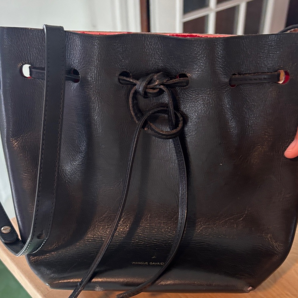 Mansur Gavriel Black bucket bag